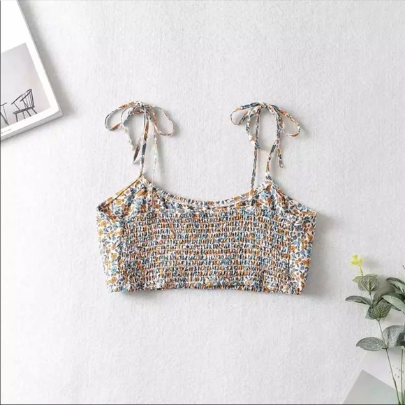 2 piece set boho gypsy floral print skirt crop top - Picture 7 of 10